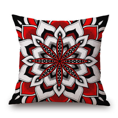African National Stripe Bohemian Style Geometric Home Decorative Throw Pillow Covers Linen Ethnic Cushion Cover Case 45cm*45cm