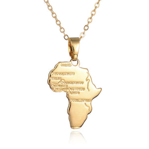 XINYAO 2017 America England Belgium African Africa Map Necklace Gold Color Chain National Flag Necklaces Pendants For Men Women